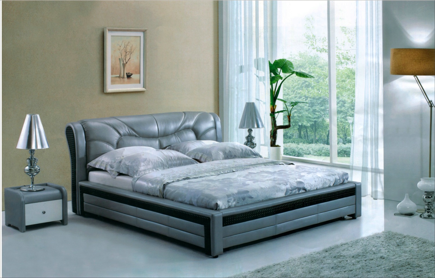 歐式優(yōu)雅簡(jiǎn)約時(shí)尚實(shí)用雙人軟體皮床圖片,歐式優(yōu)雅簡(jiǎn)約時(shí)尚實(shí)用雙人軟體皮床圖片大全,南康市鑫豪尚家具-