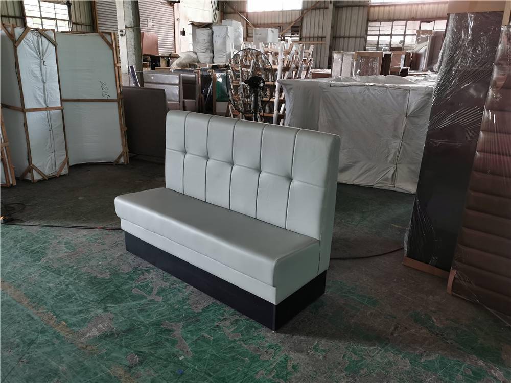 甜品店長條軟包座椅定做，廣州軟體家具加工廠專業服務